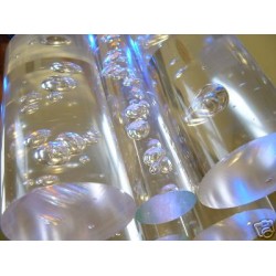 30mm x 1000mm Clear Acrylic Bubble Rod (large bubbles)