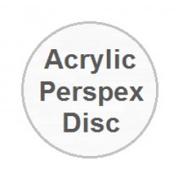 20mm DIA x 3mm thick Clear Acrylic Disc