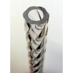 (50/25ST) 50mm x 12.5mm x 1000mm Spiral Acrylic Tube 